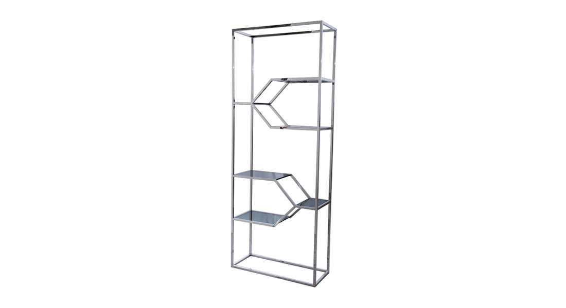 Stainless Steel Metal Shelf with Glass Stainless Steel Metal Shelf with Glass