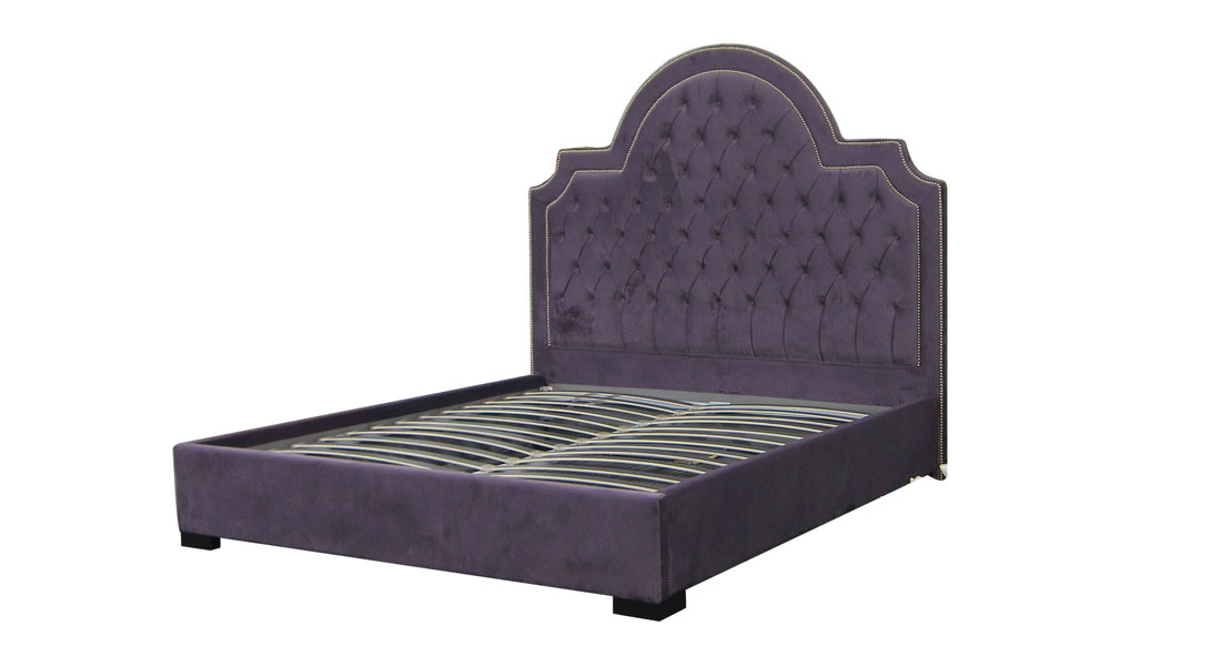 High Headboard Tufted Velvet Bed High Headboard Tufted Velvet Bed