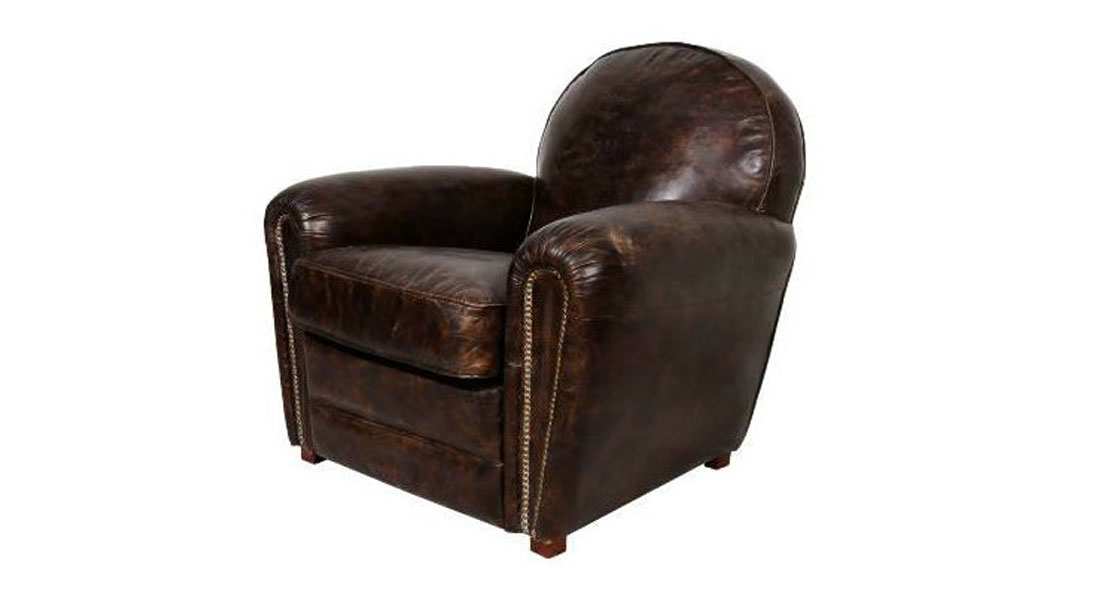 Classic Leather Accent Armchair Classic Leather Accent Armchair