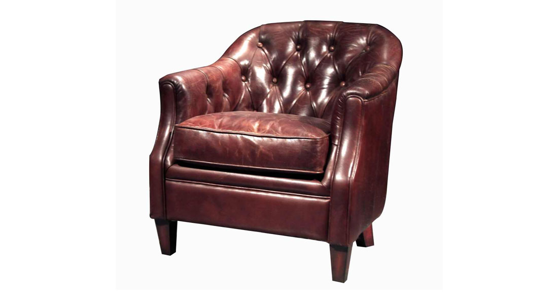 Vintage Tufted Leather Chair Vintage Tufted Leather Chair