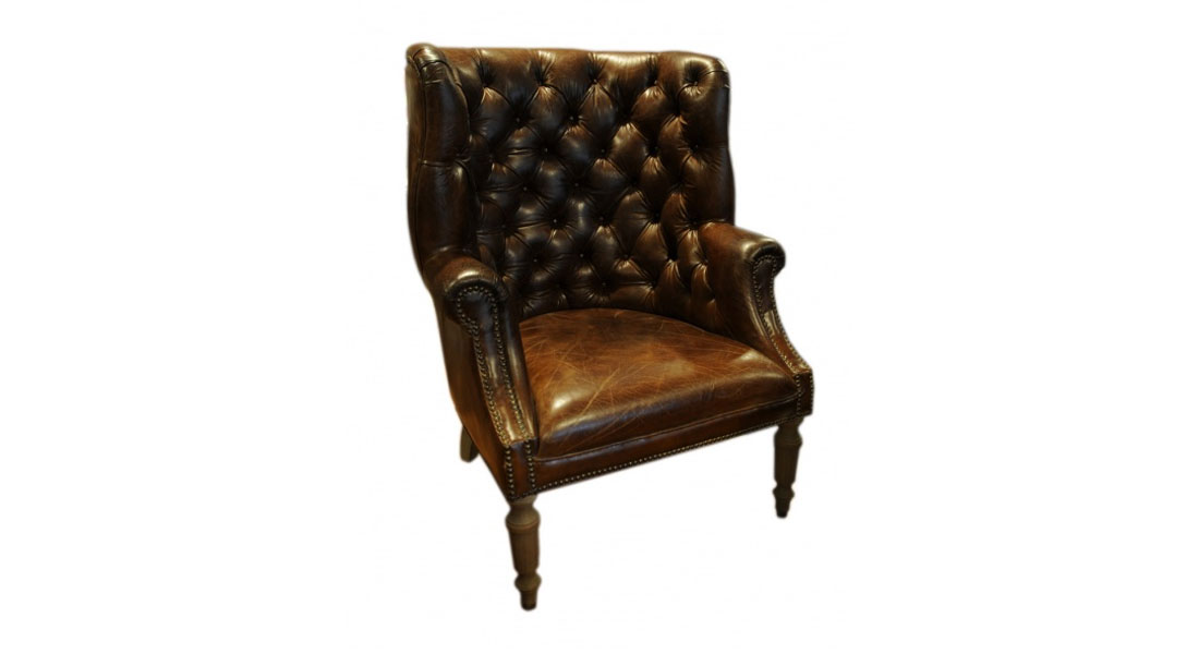 Vintage Chesterfield Wingback Armchair Vintage Chesterfield Wingback Armchair