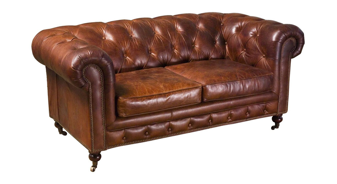 2 Seater Vintage Leather Chesterfield Sofa 2 Seater Vintage Leather Chesterfield Sofa