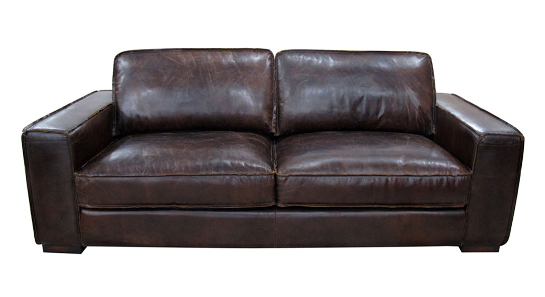 Dark Brown 3 Seater Leather Sofa Dark Brown 3 Seater Leather Sofa