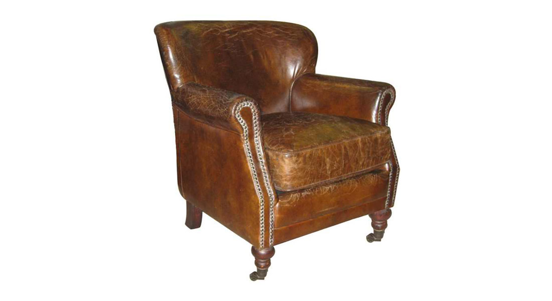 Vintage Leather Chair Vintage Style Leather Chair Artsome