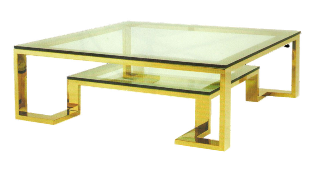 Modern Metal and Glass Coffee Table Modern Metal and Glass Coffee Table
