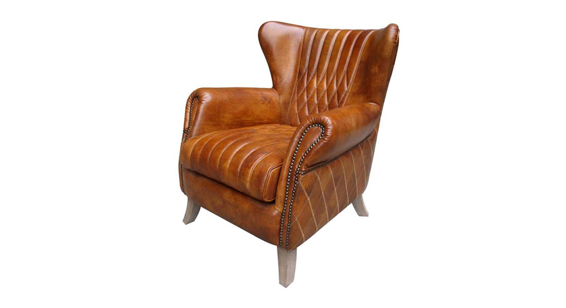 Vintage Leather Wingback Chair Vintage Leather Wingback Chair