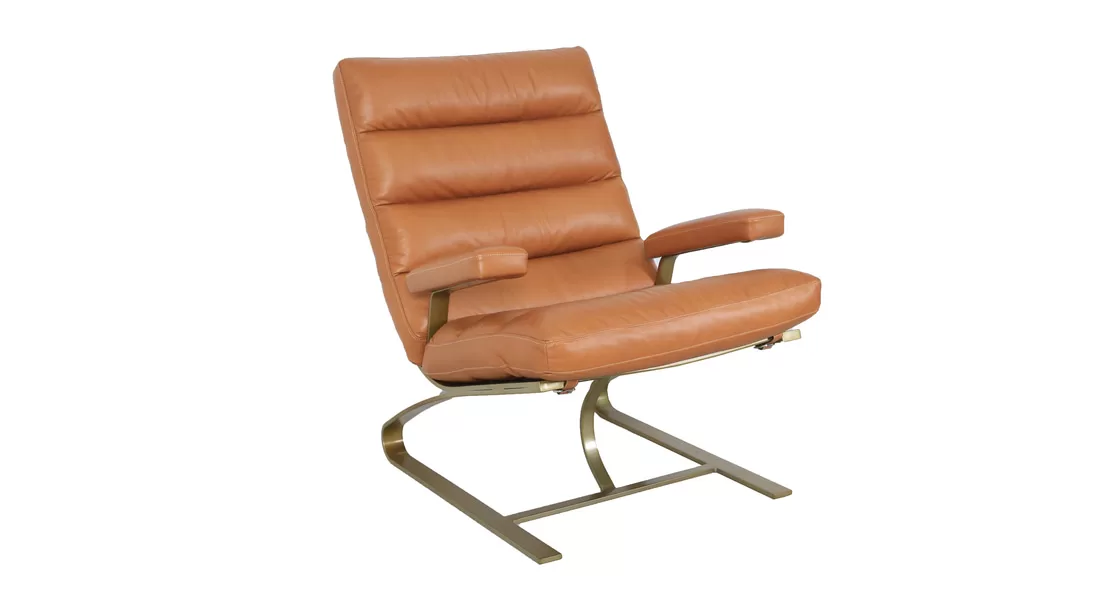 Classic Armchair with Solid Metal Legs Classic Armchair with Solid Metal Legs