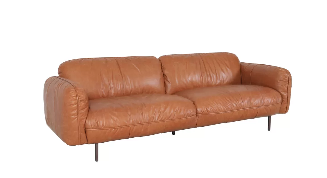 Brown Leather Sofa Calgary 226cm Brown Leather Sofa Calgary 226cm